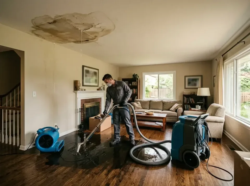 attic-pipe-burst-ceiling-drip-008 — frequently asked questions, Water Damage Restoration & Carpet Care in Ambridge, PA
